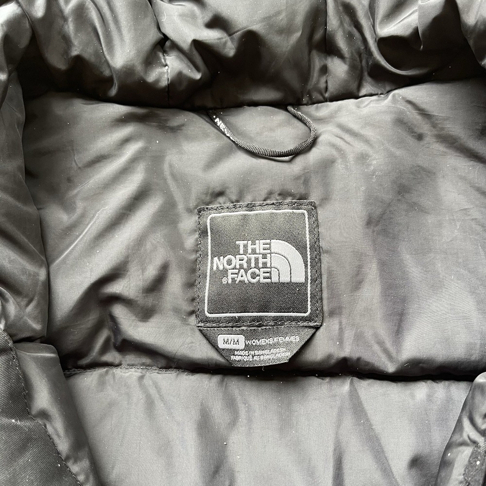 The North Face Puffer Jacket Parka Womens M Black Hyvent Goose Down Hooded - Picture 3 of 7